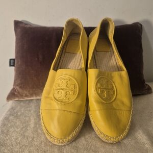 Tory Burch Yellow Espadrilles